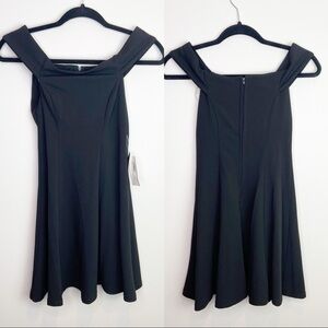 NWT little black dress off the shoulder mini‎ dress size 1/2